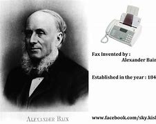 Image result for Fax Machine Year 1843