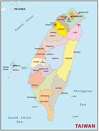 Image result for Taiwan Political Map