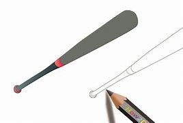 Image result for Baseball Bat Drawing