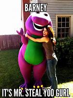 Image result for Barney the Purple Dinosaur Meme
