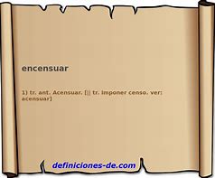 Image result for encensuar