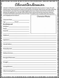 Image result for Character Book Report Template