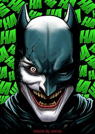 Image result for Batman with Haha Logo Drawing