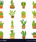 Image result for Cartoon Desert Cactus Plants