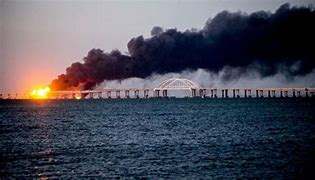 Image result for Kerch Bridge Destroyed