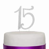 Image result for Number 15 Cake Topper