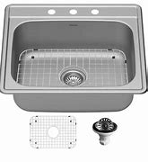 Image result for Single Bowl Drop in Kitchen Sink