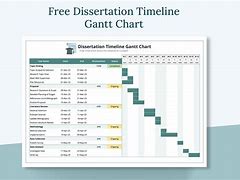 Image result for dissertations timelines template