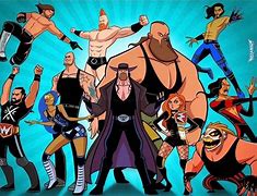 Image result for WWF Superstars Cartoon Image