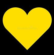 Image result for Yellow Heart Black Background