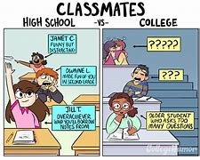 Image result for School Vs. College Meme