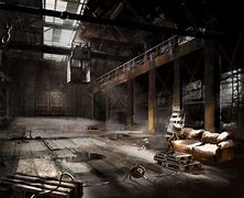 Image result for Warehouse Interior Concept Art