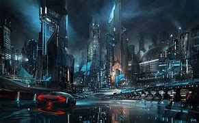 Image result for Future City Night Art