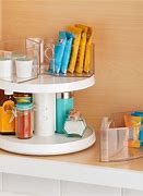 Image result for Stainless Steel Storage Organizer Inside Cabinet Turntable