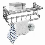 Image result for wall mount towels racks with shelves