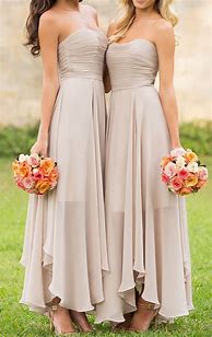 Image result for Black and Champagne Bridesmaid Dresses