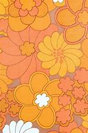 Image result for vintage 70 wallpapers orange