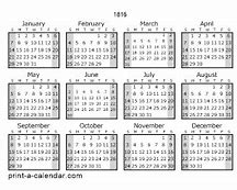 Image result for Calendar March 1816