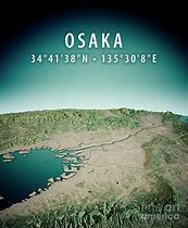 Image result for City of Osaka Aerial Map