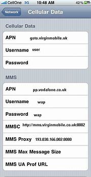 Image result for APN Settings of Virgin Mobile