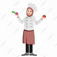 Image result for Women Chef Hijab Vector
