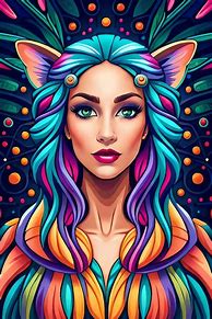 Image result for Trippy Cat Galaxy Wallpaper
