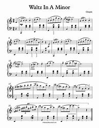 Image result for Chopin Waltz Piano Sheet Music