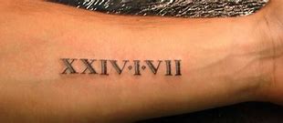 Image result for Roman Numeral Tattoo Stencil