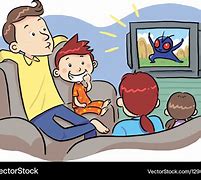 Image result for Watching TV Cartoon