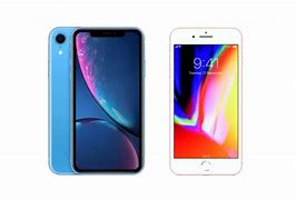 Image result for iPhone XR vs iPhone 8 in Hand