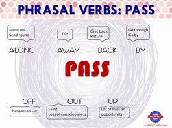 Image result for Phrasal Verbs of Pass