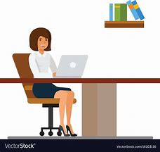 Image result for Cartoon Secretary Sitting in a Good Posture