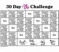 Image result for 30-Day Thigh Challenge Calendar
