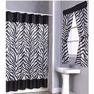 Image result for Zebra Print Shower Curtain