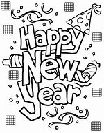 Image result for Happy New Year Coloring