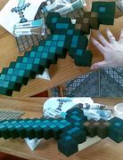 Image result for Minecraft Foam Diamond Sword