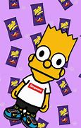 Image result for Bart Simpson Supreme Eating Takis