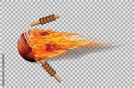 Image result for Cricket Ball with Fire