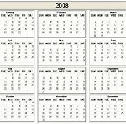 Image result for 2008 Calendar UK