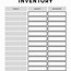 Image result for Free Printable Inventory Forms