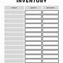 Image result for Blank Inventory Form