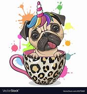 Image result for Pug Unicorn with Horn