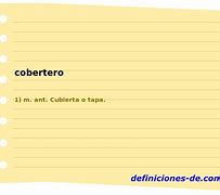Image result for cobertero