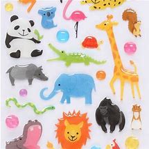 Image result for 3D Animal Stickers