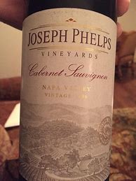 Image result for Joseph Phelps Cabernet Sauvignon Premiere Napa Valley Lot 042