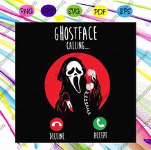 Image result for Ghostface On Phone SVG