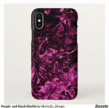 Image result for Black and Purple Glitter iPhone X Marble Case