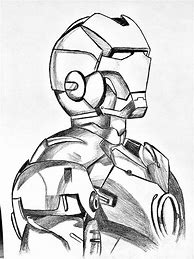 Image result for Iron Man Pencil Shading for Kids