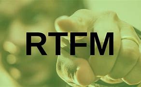 Image result for Rtfm Pages