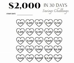 Image result for 100 Savings Challenge